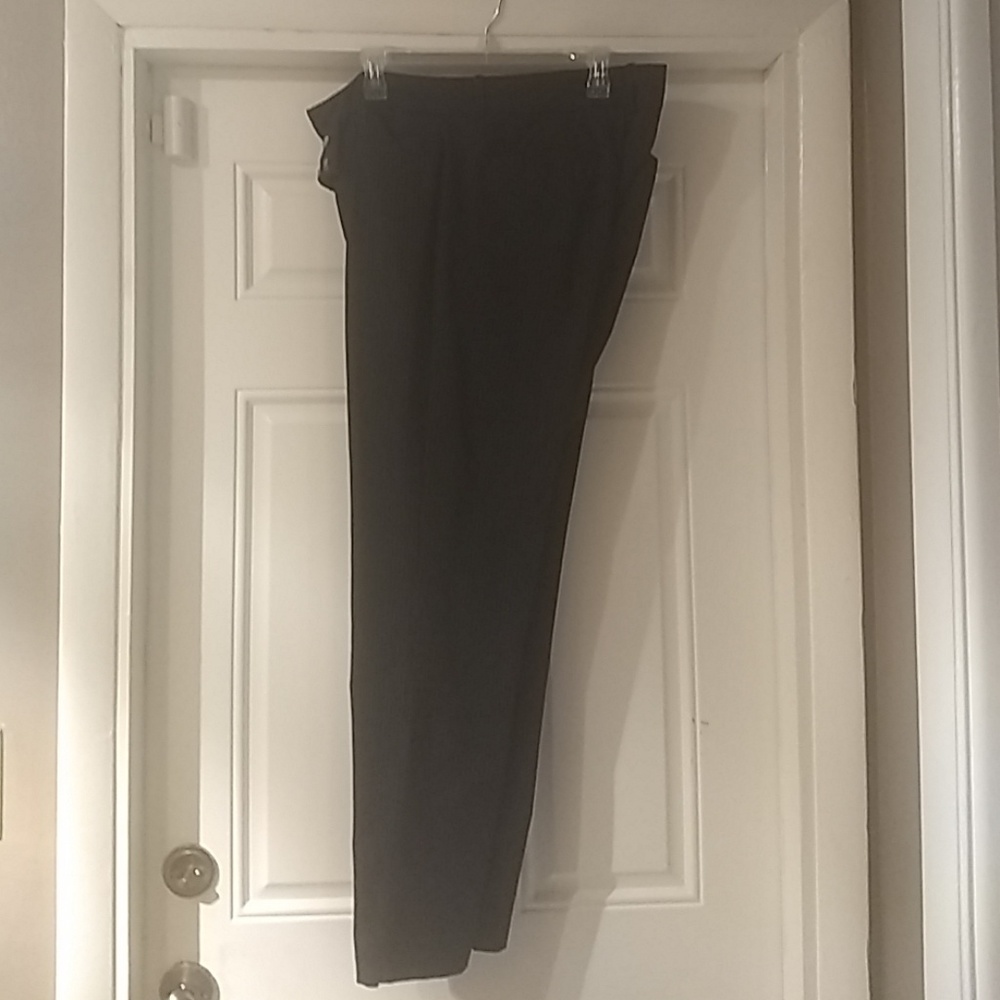 Ladies Size 12 Dockers Black Pinstripe Pants
